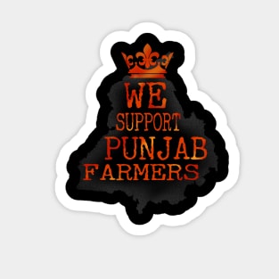 We support Punjab farmers Sticker